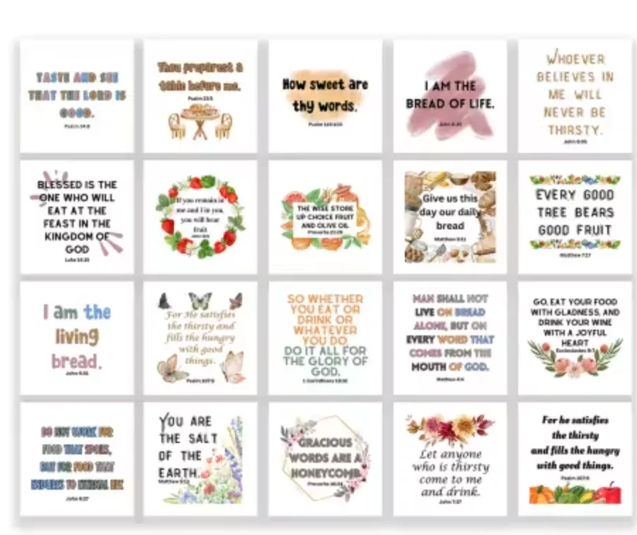 20 Food-Bible Verse 5"