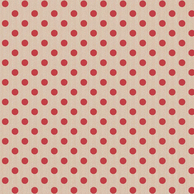 "Creating Memories"- Woven Polkadot Red by Tone Finnanger for Tilda