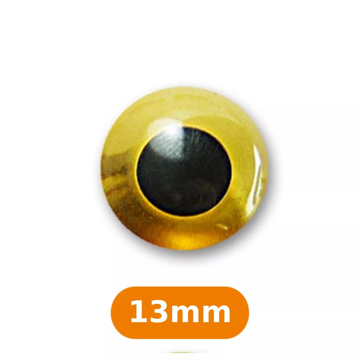 "Golden yellow eye" buttons 13mm (price per piece)